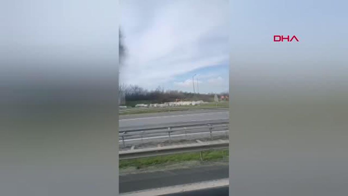 SİLİVRİ'DE TIR DORSESİ ALEV ALEV YANDI - yeniden -
