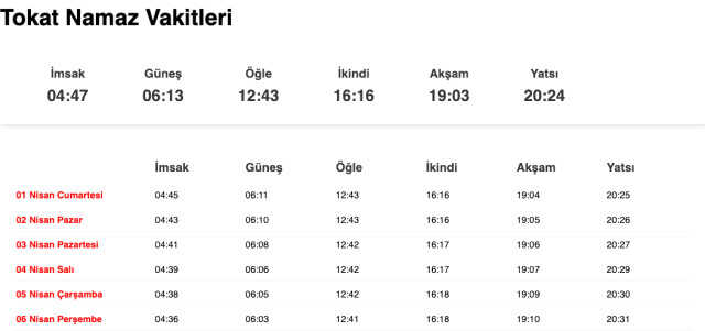 Tokat, Tunceli, Uşak sahur ne zaman, saat kaçta? 31 Mart Tokat, Tunceli, Uşak imsak vakti! Tokat, Tunceli, Uşak sabah ezanı saat kaçta okunuyor?