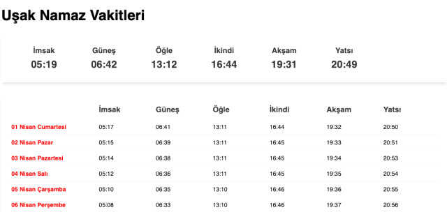 Tokat, Tunceli, Uşak sahur ne zaman, saat kaçta? 31 Mart Tokat, Tunceli, Uşak imsak vakti! Tokat, Tunceli, Uşak sabah ezanı saat kaçta okunuyor?