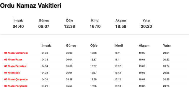 Rize, Trabzon, Ordu sahur ne zaman, saat kaçta? 31 Mart Trabzon, Rize, Ordu imsak vakti! Ordu, Rize, Trabzon sabah ezanı saat kaçta okunuyor?