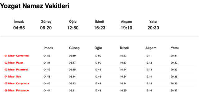 Yozgat, Sivas, Van sahur ne zaman, saat kaçta? 31 Mart Yozgat, Van, Sivas imsak vakti! Van, Yozgat, Sivas sabah ezanı saat kaçta okunuyor?