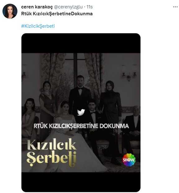 Sosyal medyanın gündemine oturdu! RTÜK'ün Kızılcık Şerbeti'ne verdiği cezaya tepki yağıyor Sosyal medyanın gündemine oturdu! RTÜK'ün Kızılcık Şerbeti'ne verdiği cezaya tepki yağıyor