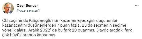 Metropoll son seçim anketi 2023! Metropoll kurucusu Özer Sencar, son anket sonuçlarını paylaştı! Metropoll son anket sonuçları nedir? Metropoll son seçim anketi 2023! Metropoll kurucusu Özer Sencar, son anket sonuçlarını paylaştı! Metropoll son anket sonuçları nedir?