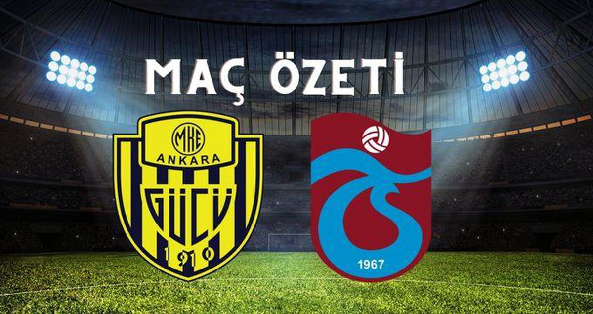 Ankaragücü - Trabzonspor maç özeti! (VİDEO) Ankaragücü maçı özeti izle! Ankaragücü Trabzonspor maçı kaç kaç bitti?