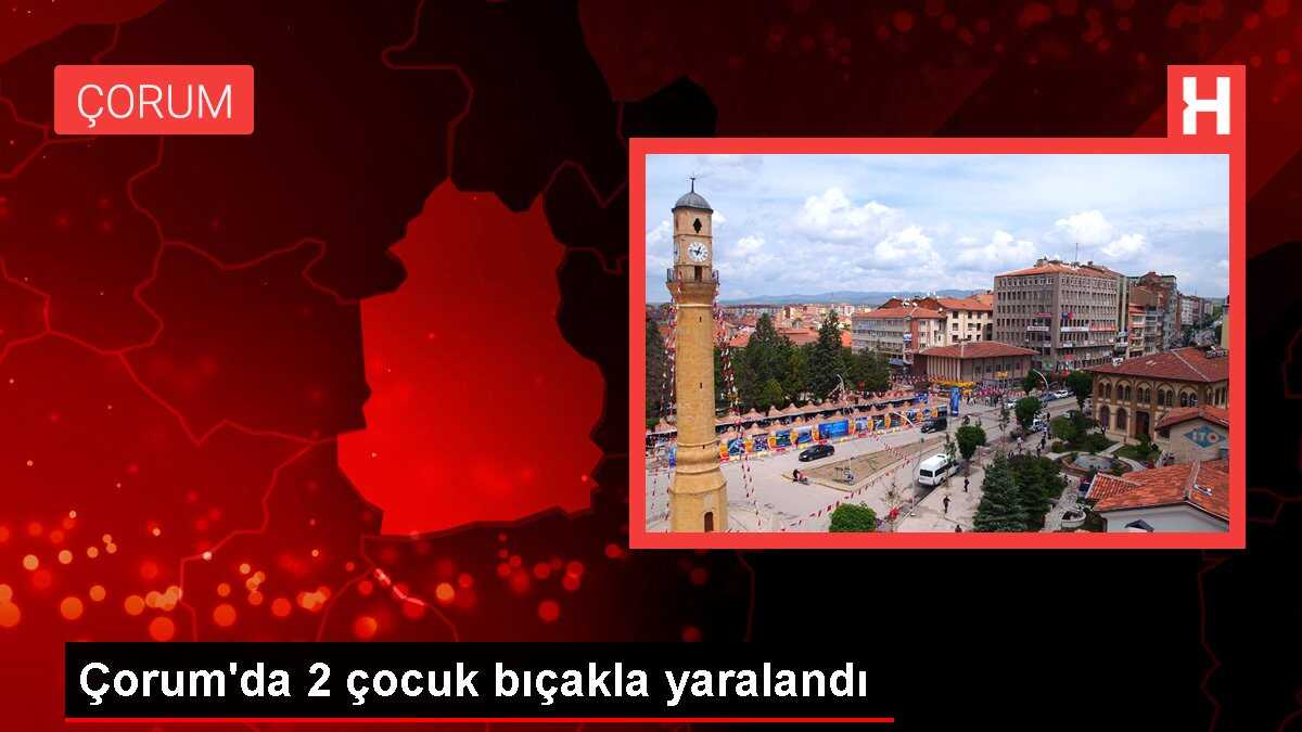 Çorum'da 2 çocuk bıçakla yaralandı
