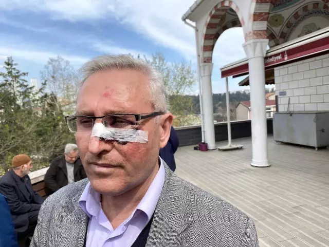 Namaz çıkışı müezzini böyle dövdüler! O anlar anbean kamerada