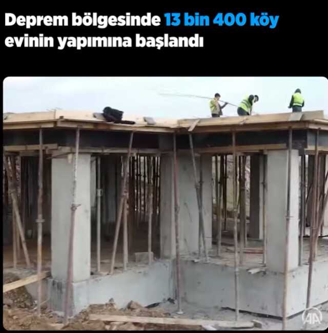 Fotoğrafın deprem bölgesinde yapılan konutlara ait olduğu iddiası