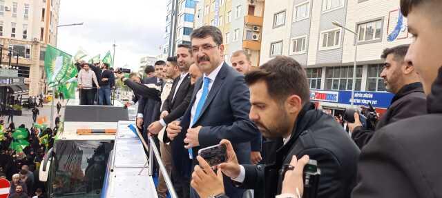 Batman'dan AK Parti adaylarına görkemli karşılama