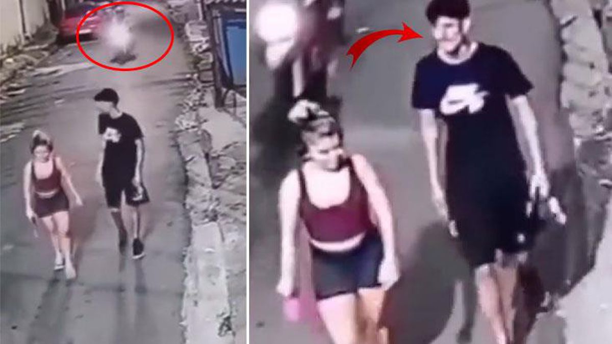 Gaspçılar yol kesip kadının üzerinde ne varsa aldı, erkek arkadaşı arkasına bile bakmadan kaçtı