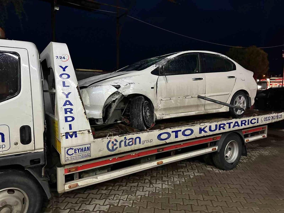 Elazığ'da otomobil, tünel içerisinde takla attı