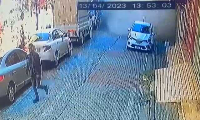 Güngören'de çöken binanın çökme anına dair görüntüler ortaya çıktı