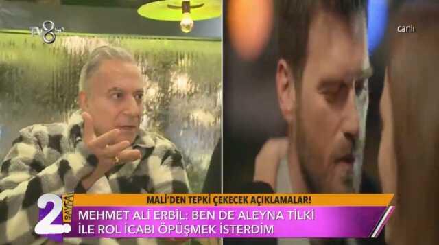 Mehmet Ali Erbil'den tepki çekecek sözler: Aleyna Tilki ile öpüşmek isterim Mehmet Ali Erbil'den tepki çekecek sözler: Aleyna Tilki ile öpüşmek isterim