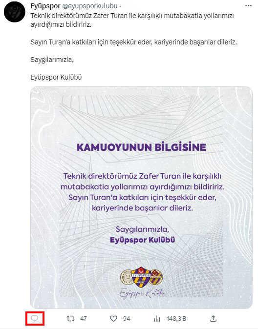 Bir anda tepetaklak olan Eyüpspor'dan kendi taraftarına önlem! Artık yorum yapamıyorlar Bir anda tepetaklak olan Eyüpspor'dan kendi taraftarına önlem! Artık yorum yapamıyorlar