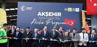Konya Büyükşehir'in Akşehir'e kazandırdığı Kapalı Pazar Yeri'nin açılışı yapıldı