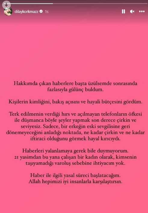 İlişkisi borç para istediği için mi bitti? Faruk Sabancı'ya tepki gösteren Dilay Korkmaz, iddiayı yalanladı İlişkisi borç para istediği için mi bitti? Faruk Sabancı'ya tepki gösteren Dilay Korkmaz, iddiayı yalanladı