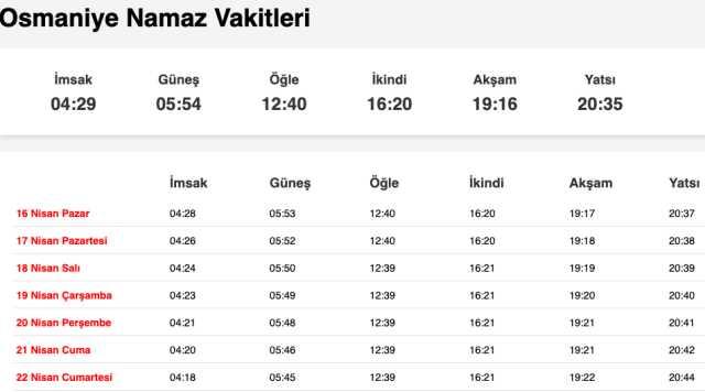 Nevşehir, Niğde, Osmaniye sahur saat kaçta? 15 Nisan Nevşehir, Niğde, Osmaniye imsak vakti! Nevşehir, Niğde, Osmaniye sabah ezanı saat kaçta? Nevşehir, Niğde, Osmaniye sahur saat kaçta? 15 Nisan Nevşehir, Niğde, Osmaniye imsak vakti! Nevşehir, Niğde, Osmaniye sabah ezanı saat kaçta?