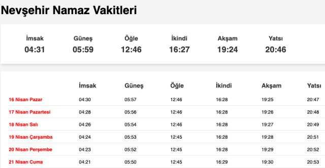 Nevşehir, Niğde, Osmaniye sahur saat kaçta? 15 Nisan Nevşehir, Niğde, Osmaniye imsak vakti! Nevşehir, Niğde, Osmaniye sabah ezanı saat kaçta? Nevşehir, Niğde, Osmaniye sahur saat kaçta? 15 Nisan Nevşehir, Niğde, Osmaniye imsak vakti! Nevşehir, Niğde, Osmaniye sabah ezanı saat kaçta?