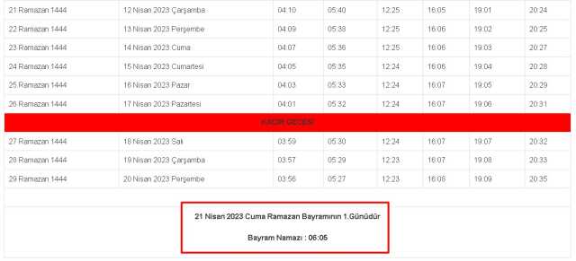 Bayburt 2023 Bayram Namazı saat kaçta kılınacak? Bayburt'ta Ramazan Bayramı namazı ne zaman, saat kaçta? Bayburt bayram namazı hangi gün? Bayburt 2023 Bayram Namazı saat kaçta kılınacak? Bayburt'ta Ramazan Bayramı namazı ne zaman, saat kaçta? Bayburt bayram namazı hangi gün?