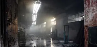 Kayseri'de bahçe mobilyaları fabrikasında yangın