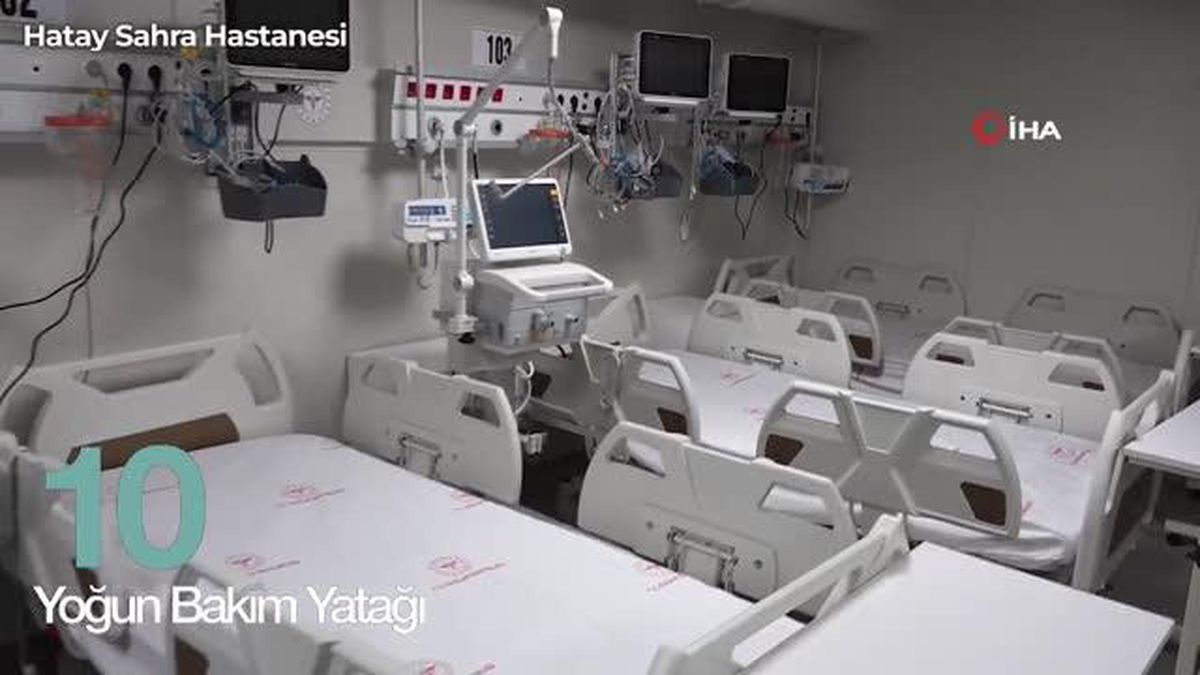 Bakan Koca: '40 yataklı Hatay Sahra hastanesi hayırlı olsun'
