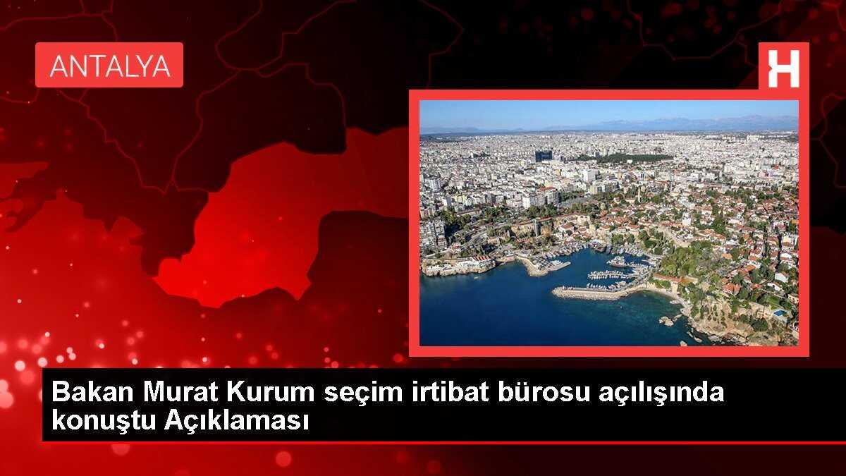 Bakan Murat Kurum seçim irtibat bürosu açılışında konuştu Açıklaması