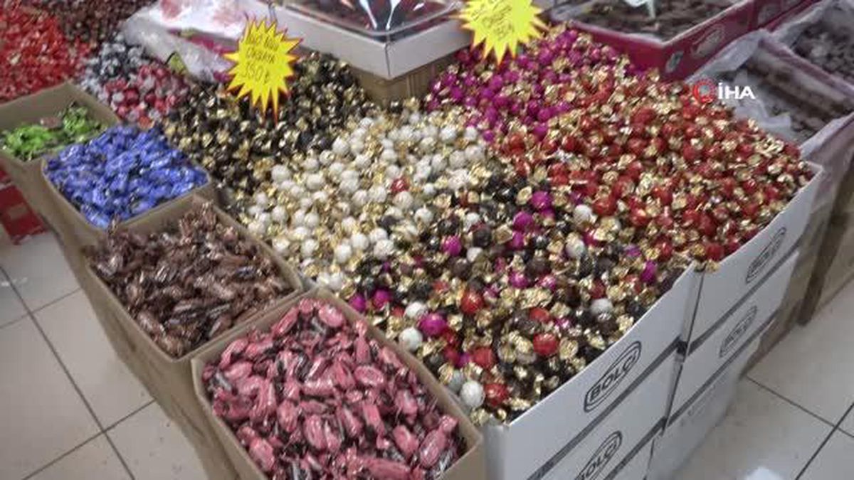 Bayrama günler kala şeker ve çikolata satışlarında yoğunluk