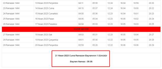 Bingöl 2023 Bayram Namazı saat kaçta kılınacak? Bingöl'de Ramazan Bayramı namazı ne zaman, saat kaçta? Bingöl bayram namazı hangi gün? Bingöl 2023 Bayram Namazı saat kaçta kılınacak? Bingöl'de Ramazan Bayramı namazı ne zaman, saat kaçta? Bingöl bayram namazı hangi gün?