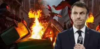 Macron'un tansiyonu düşürmek için yaptığı konuşma ters tepti! Fransa'da sokaklar yangın yeri