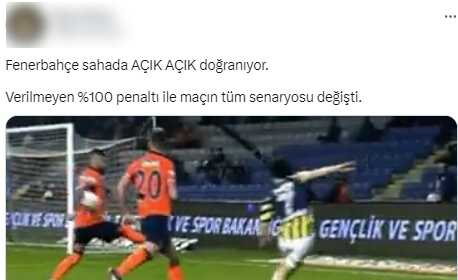 Bu pozisyon çok konuşulacak! Fenerbahçe'ye verilmeyen penaltı sosyal medyayı salladı