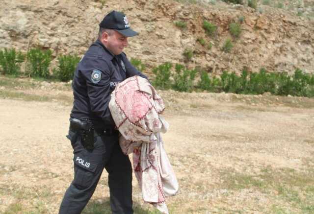 Ceset diye geldiler, beze sarılı cansız manken çıktı