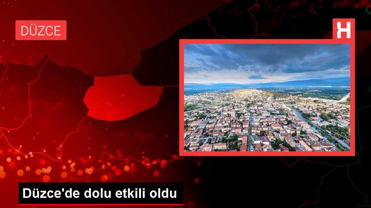 Düzce'de dolu etkili oldu