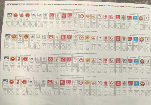 İttifakların ve partilerin oy pusulasındaki yerleri kesinleşti