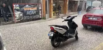 Sinop'ta dolu yağdı