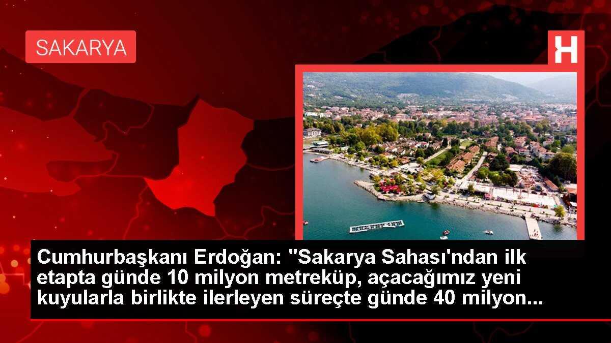 Cumhurbaşkanı Erdoğan: 'Sakarya Sahası'ndan ilk etapta günde 10 milyon metreküp, açacağımız yeni kuyularla birlikte ilerleyen süreçte günde 40 milyon...