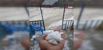 Diyarbakır'da sağanak yağış sonrası dolu etkisini gösterdi