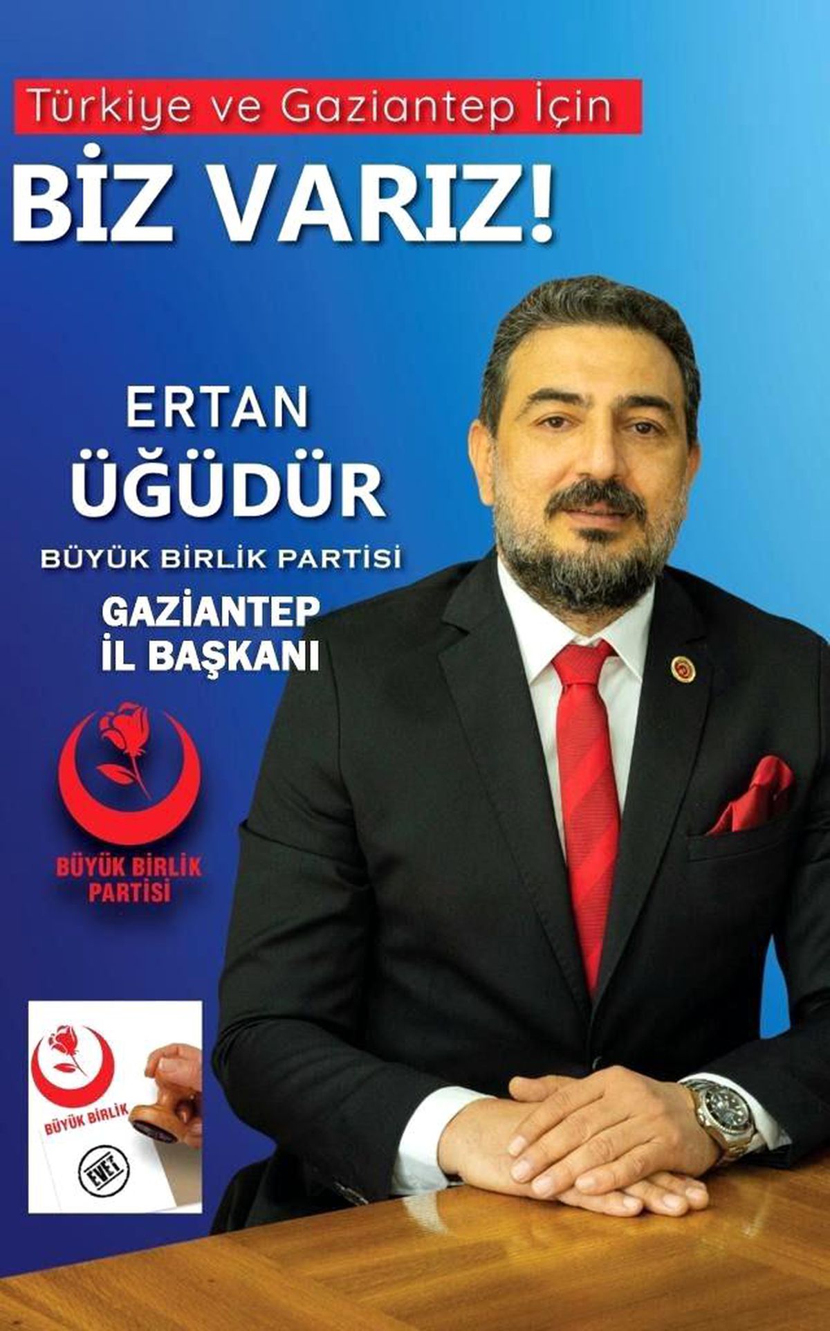 İş adamı Ertan Üğüdür, BBP Gaziantep İl Başkanı oldu