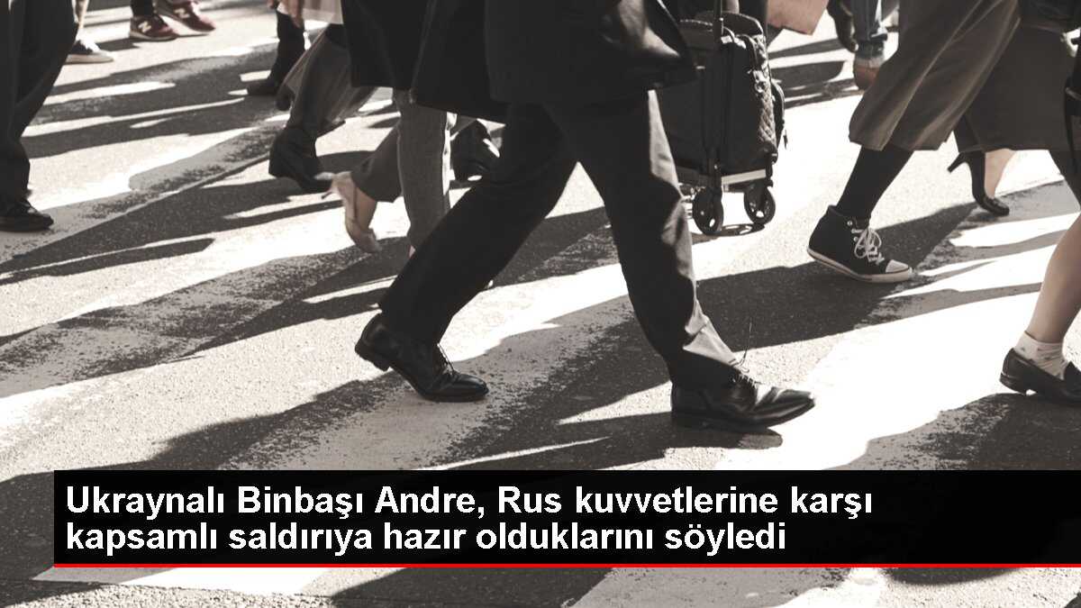 Ukraynalı Binbaşı Andre, Rus kuvvetlerine karşı kapsamlı saldırıya hazır olduklarını söyledi