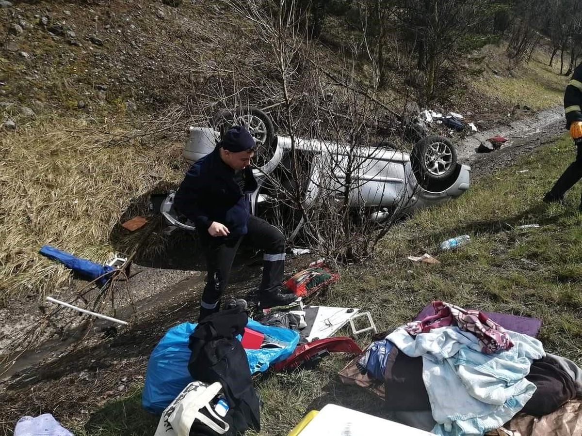 Bolu TEM'de otomobil takla attı: 1 yaralı