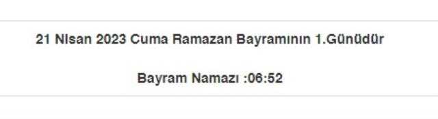 Denizli bayram namazı saat kaçta? Denizli Ramazan Bayramı namazı saat kaçta? Denizli bayram namazı saati