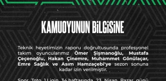 Denizlispor'da oyuncular havlu attı