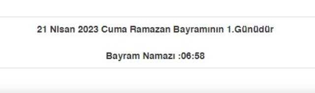 Edirne bayram namazı saat kaçta? Edirne Ramazan Bayramı namazı saat kaçta? Edirne bayram namazı saati