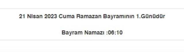 Elazığ bayram namazı saat kaçta? Elazığ Ramazan Bayramı namazı saat kaçta? Elazığ bayram namazı saati