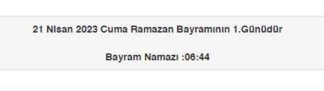 Eskişehir bayram namazı saat kaçta? Eskişehir Ramazan Bayramı namazı saat kaçta? Eskişehir bayram namazı saati