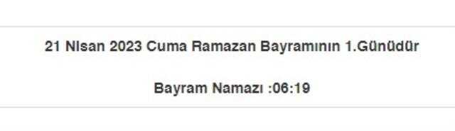Gaziantep bayram namazı saat kaçta? Gaziantep Ramazan Bayramı namazı saat kaçta? Gaziantep bayram namazı saati