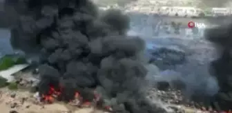 Meksika'da çalılıklarda çıkan yangın otoparka sıçradı: 20 araç küle döndü