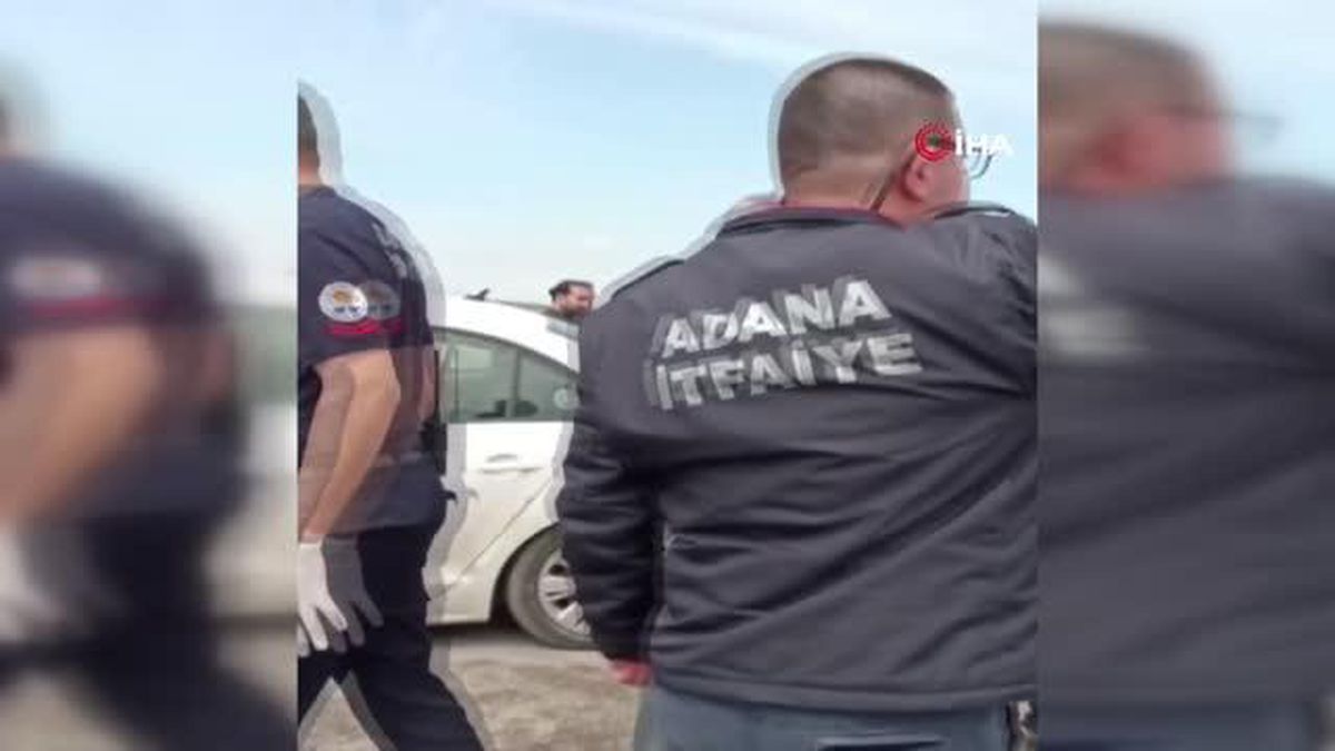 Adana'da iki otomobil çarpıştı: 1 ölü, 4 yaralı