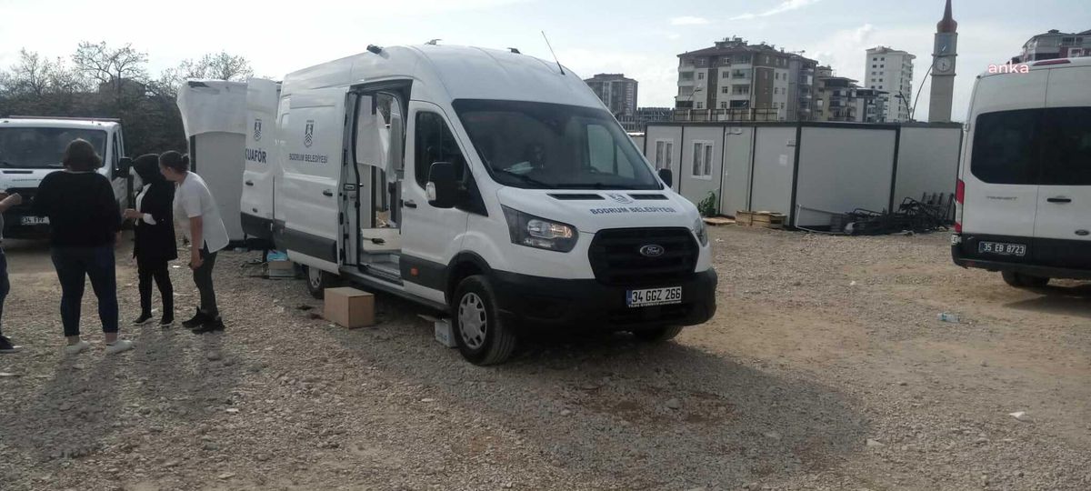 Bodrum Belediyesi'nden Malatya'ya Mobil Kuaför
