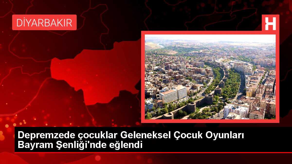 Depremzede çocuklar Geleneksel Çocuk Oyunları Bayram Şenliği'nde eğlendi
