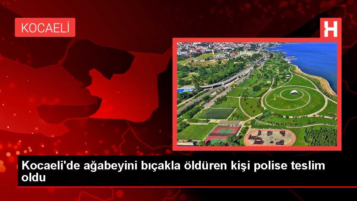Kocaeli'de ağabeyini bıçakla öldüren kişi polise teslim oldu