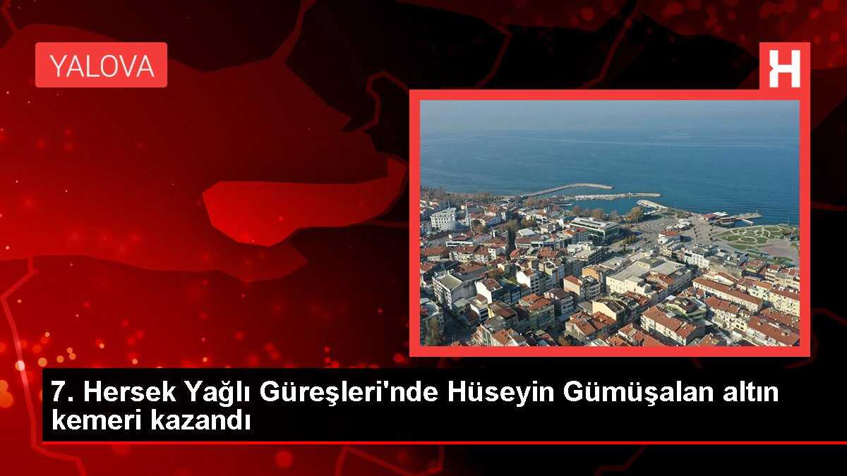 7. Hersek Yağlı Güreşleri'nde Hüseyin Gümüşalan altın kemeri kazandı